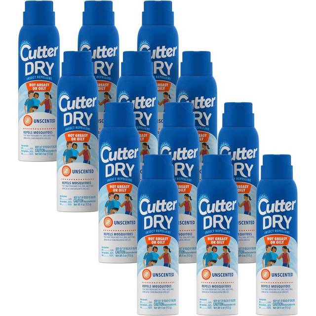 12-Pack Cutter Dry Insect Repellent, 4 oz. ($2.56/Each)