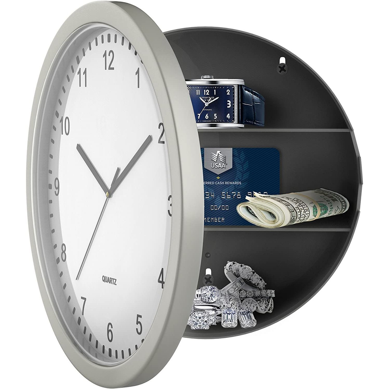 Trademark 10" Hidden Clock Safe