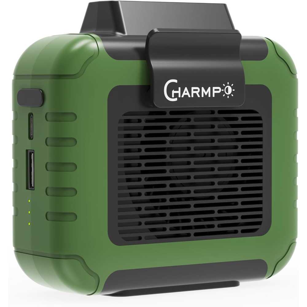 Charmp 6000mAh USB-C Rechargeable Waist Fan