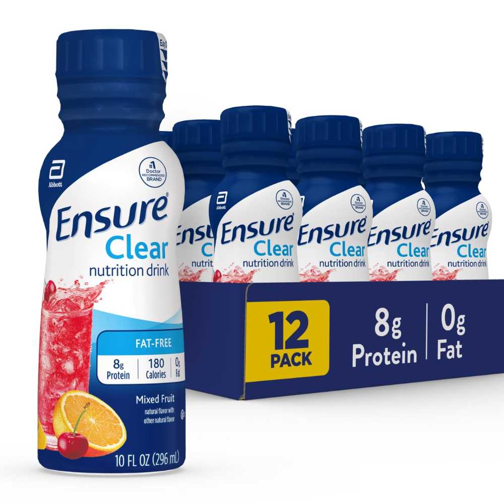 12-Pack Ensure Clear Nutritional Drink, 10 oz. (Mixed Fruit)