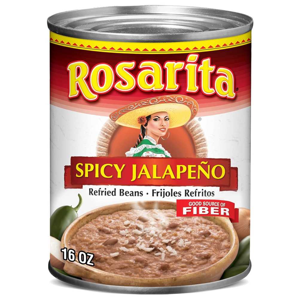 Rosarita Spicy Jalapeño Refried Beans, 16 oz.