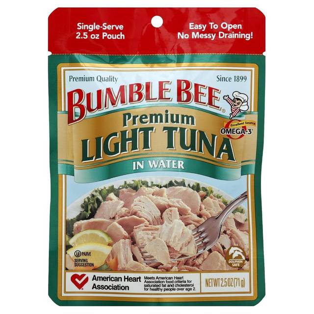 Bumble Bee Premium Light Tuna Pouch in Water, 2.5 oz.