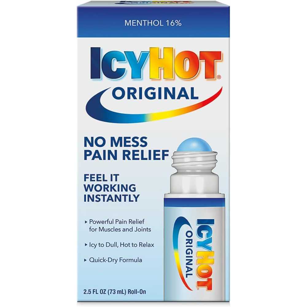 Icy Hot Original Medicated Pain Relief Liquid w/ No Mess Applicator, 2.5 oz.