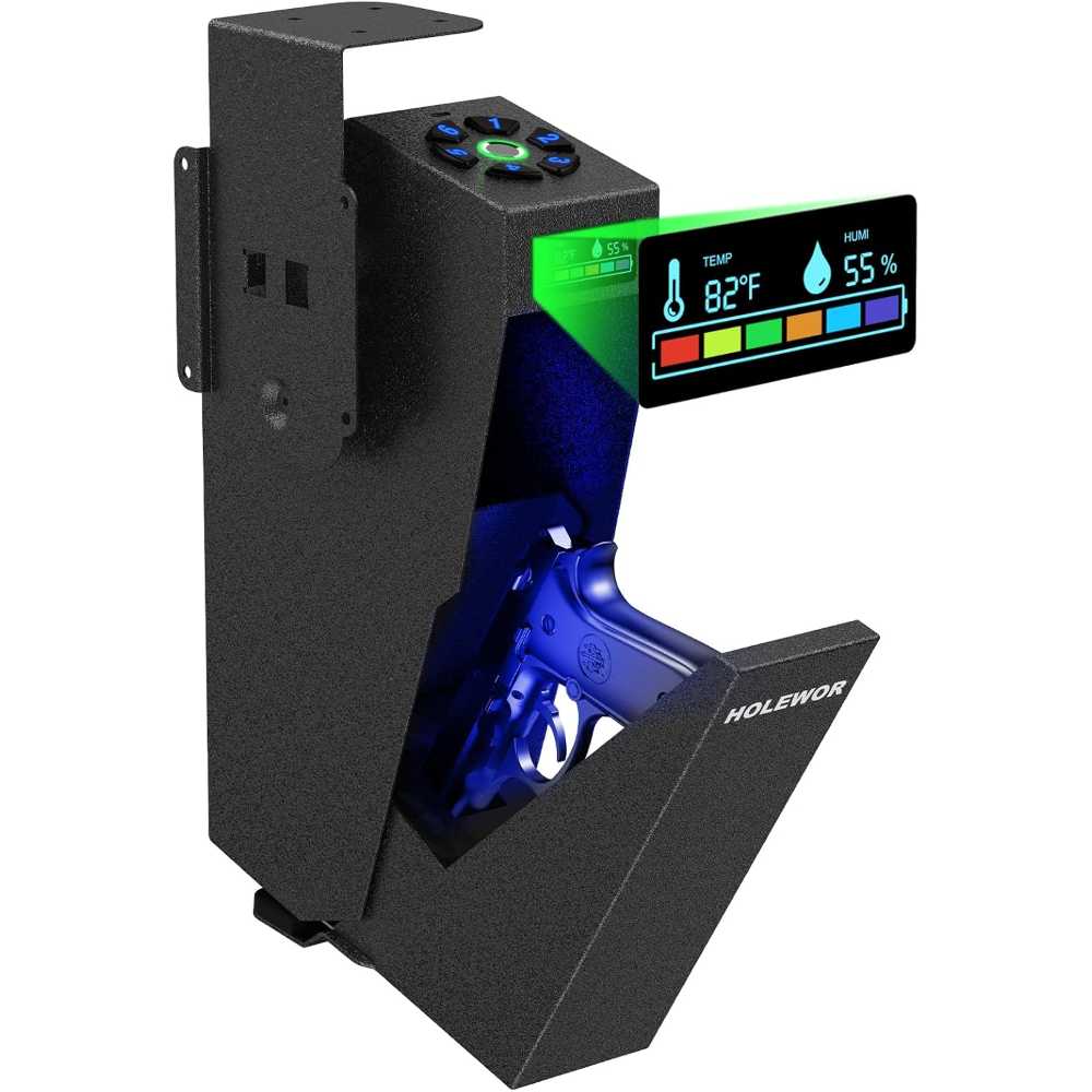 Holewor Biometric Drop-Down Pistol Safe