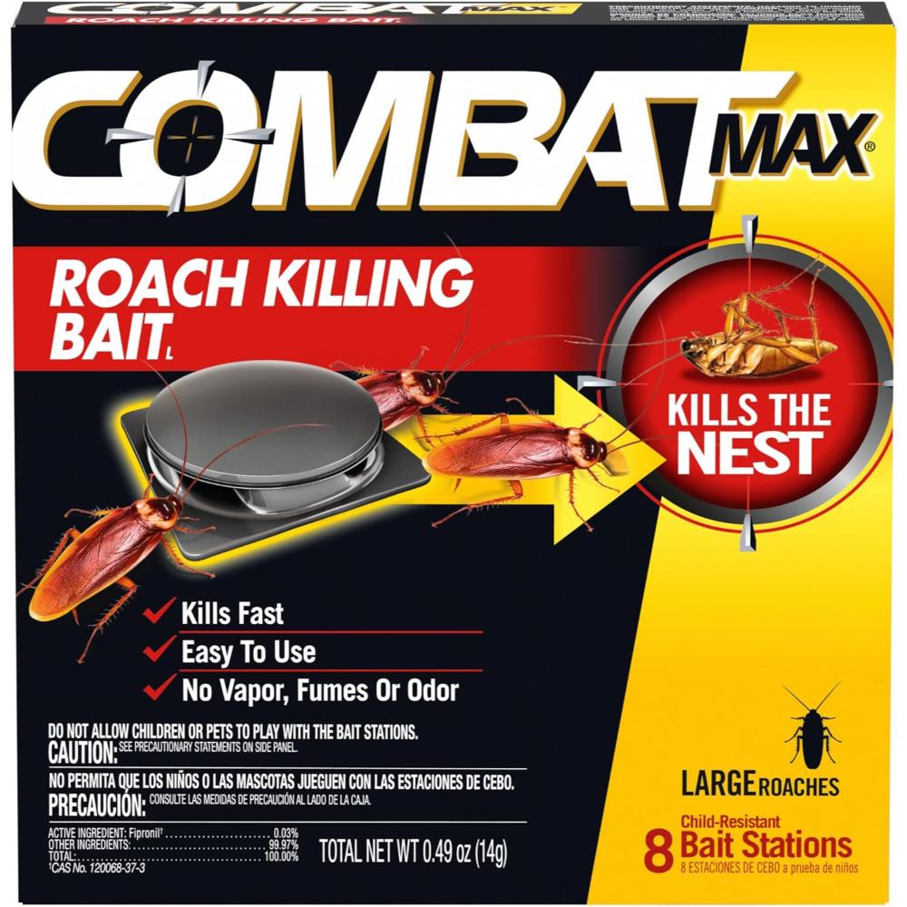 8-Pack Combat Max Large Roach Killing Bait Stations