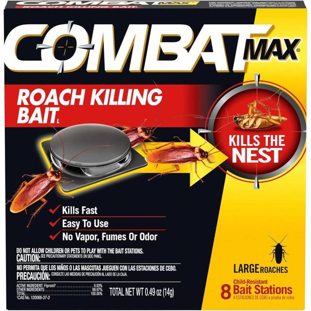 8-Pack Combat Max Large Roach Killing Bait Stations
