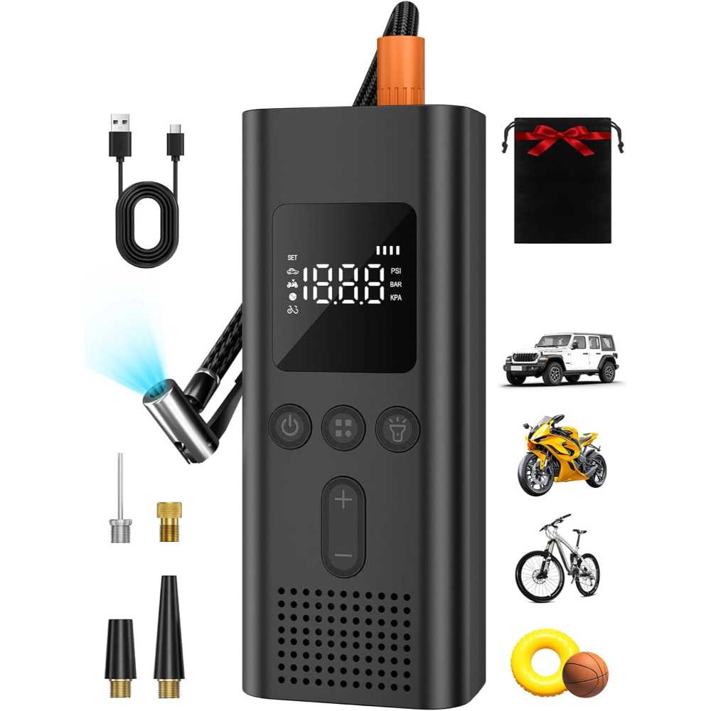 AIRSURE Portable Rechargeable 150PSI Air Compressor