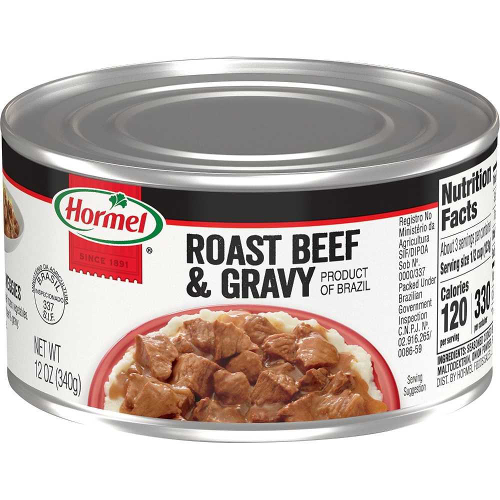 12-Pack Hormel Canned Roast Beef & Gravy, 12 oz.