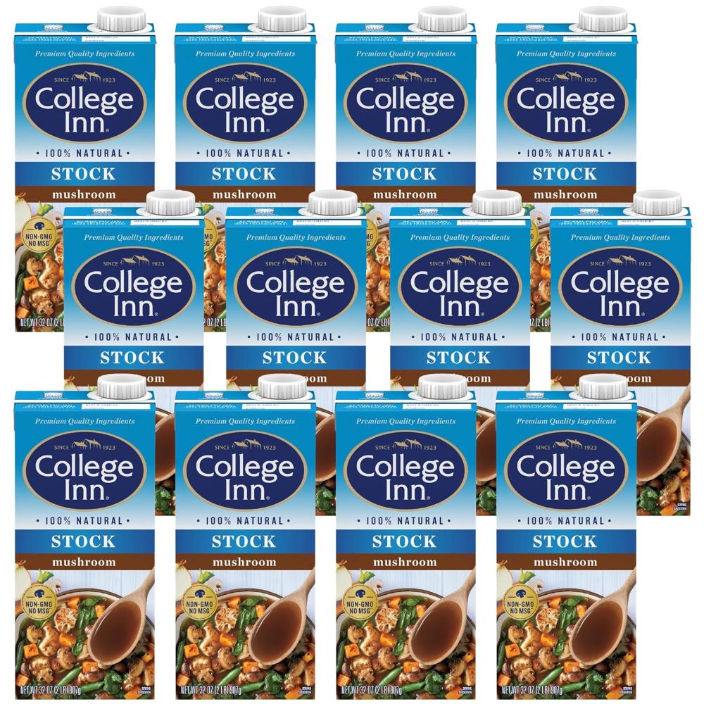 12-Pack College Inn Mushroom Stock, 32 oz.