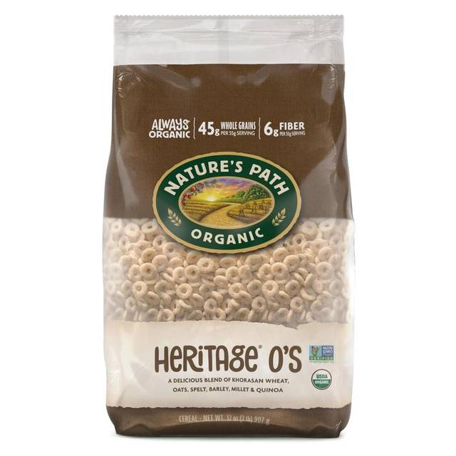 6-Pack Nature's Path Organic Heritage O's Cereal, 32 oz.