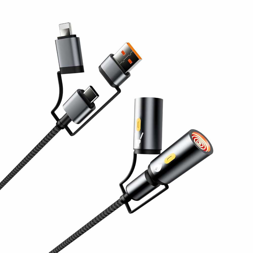 Techcircle Flameless Lighter, Emergency Light, & Multi-Port Charging Cable