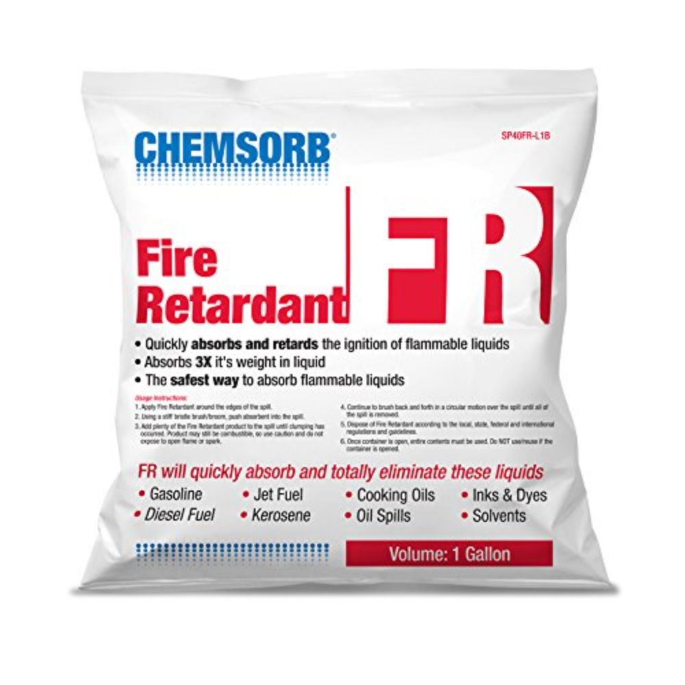 CHEMSORB Fr Flammable Liquid Retardant Absorbent, 1 Gallon
