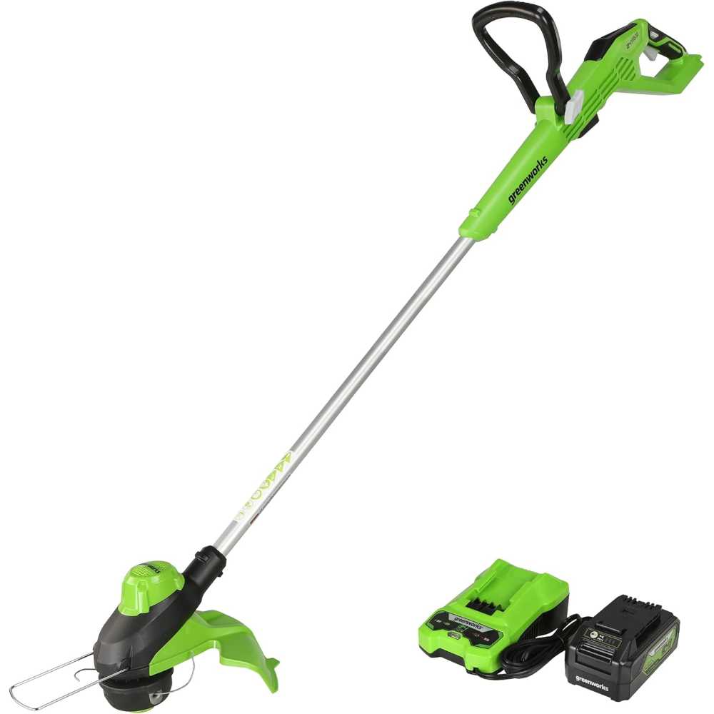 Greenworks 24V 13" Brushless Cordless String Trimmer w/ 4.0Ah Battery + Charger