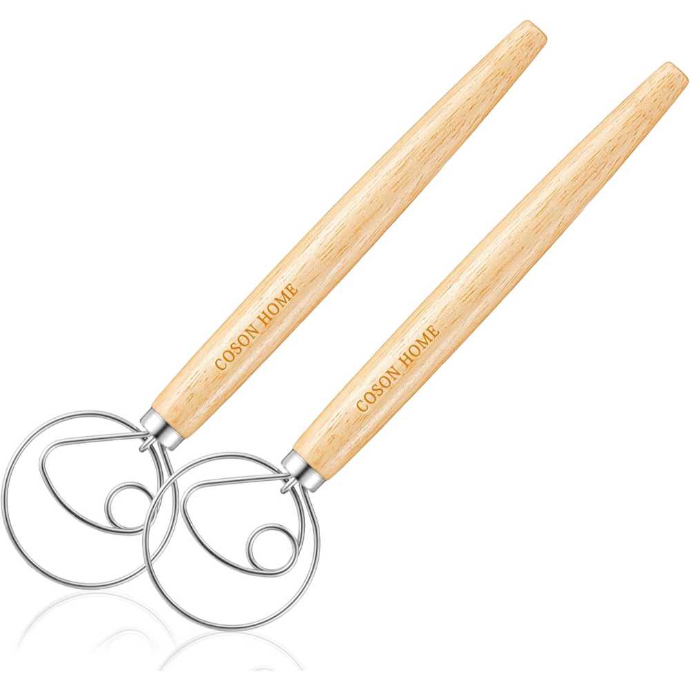 2-Pack Coson Home 13.5" Danish Hand Whisk Mixing Tool