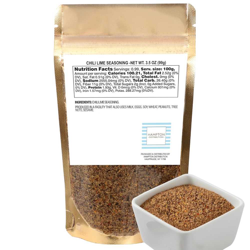 Hampton Distribution Chili Lime Seasoning, 3.5 oz.