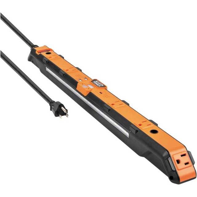 Klein Tools Magnetic Surge Protector w/ Motion Sensor LED Light + USB-C & USB-A Ports