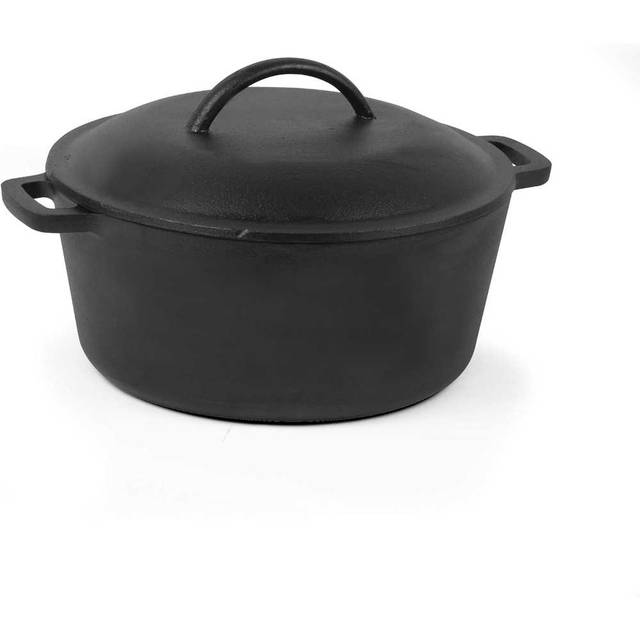 Commercial Chef 5 qt. Cast Iron Dutch Oven w/ Dome Lid