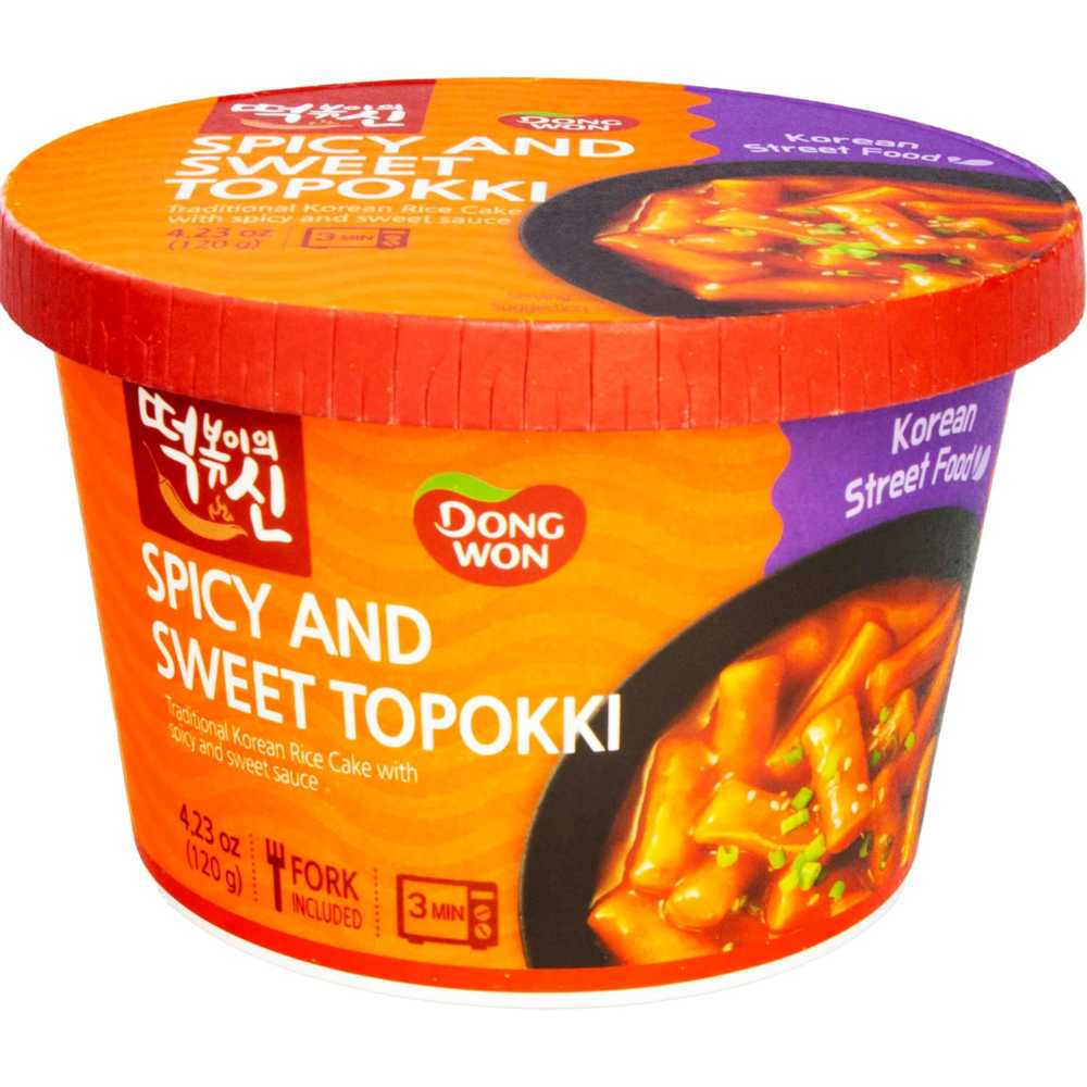 8-Pack Dong Won Sweet & Spicy Topokki Cup