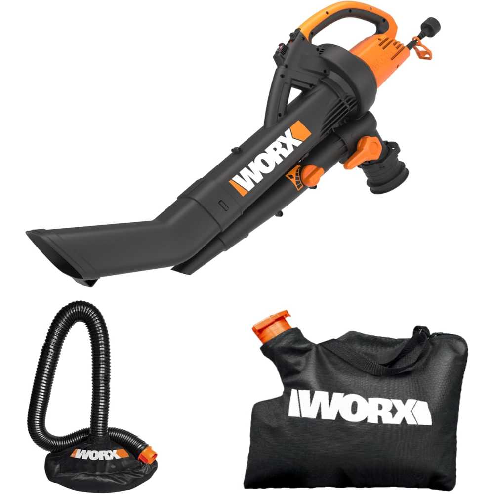 WORX Trivac 3-in-1 Electric Leaf Blower, Vacuum, & Mulcher w/LeafPro Collection System