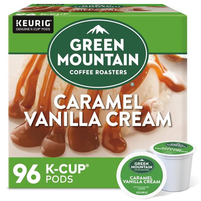 96-Pack Green Mountain Caramel Vanilla Cream Coffee K-Cup Pods