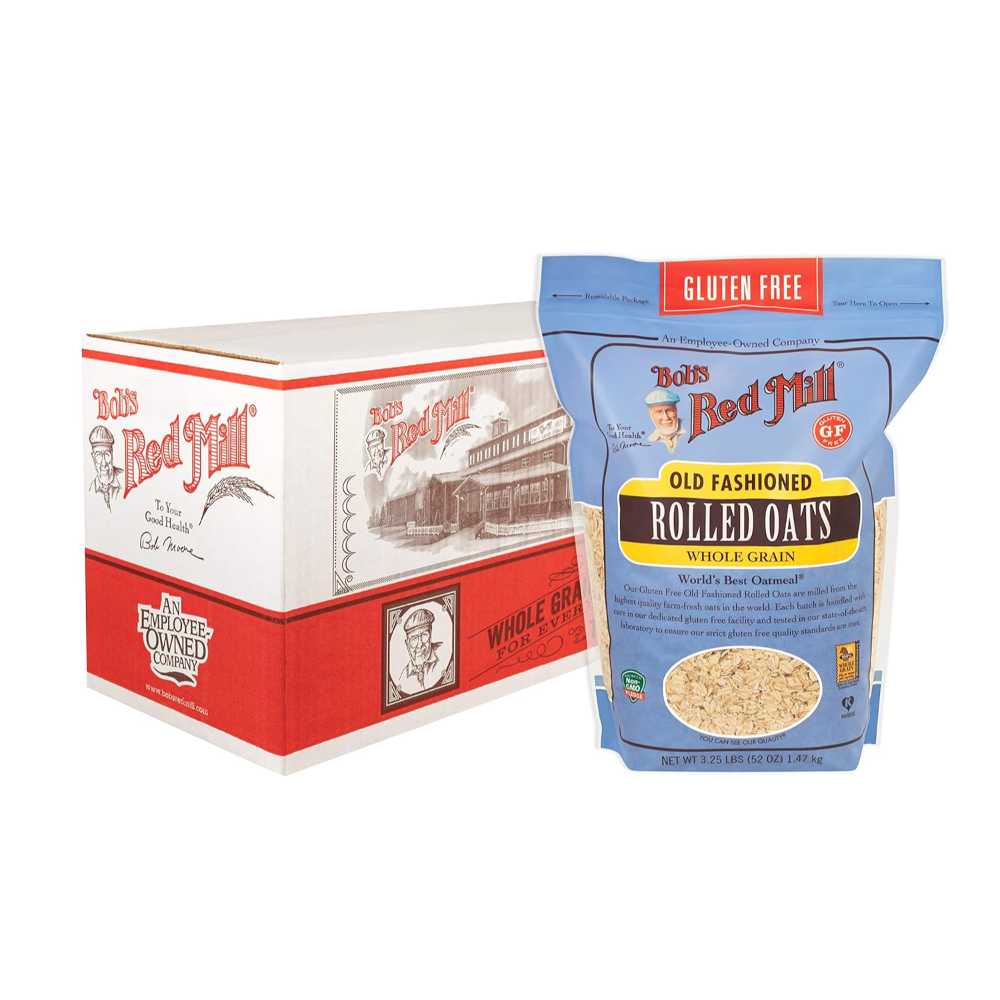 4-Pack Bob's Red Mill Gluten Free Old Fashioned Rolled Oats, 52 oz.