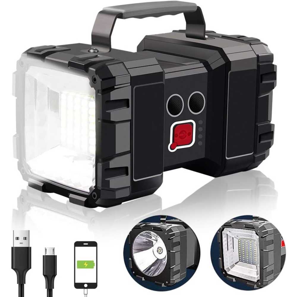 AlpsWolf Rechargeable 1200-Lumen 10,000mAh Spotlight & Power Bank