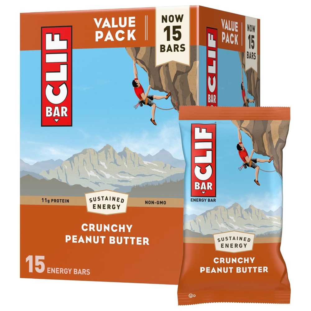 15-Pack Clif Bars (Crunchy Peanut Butter)