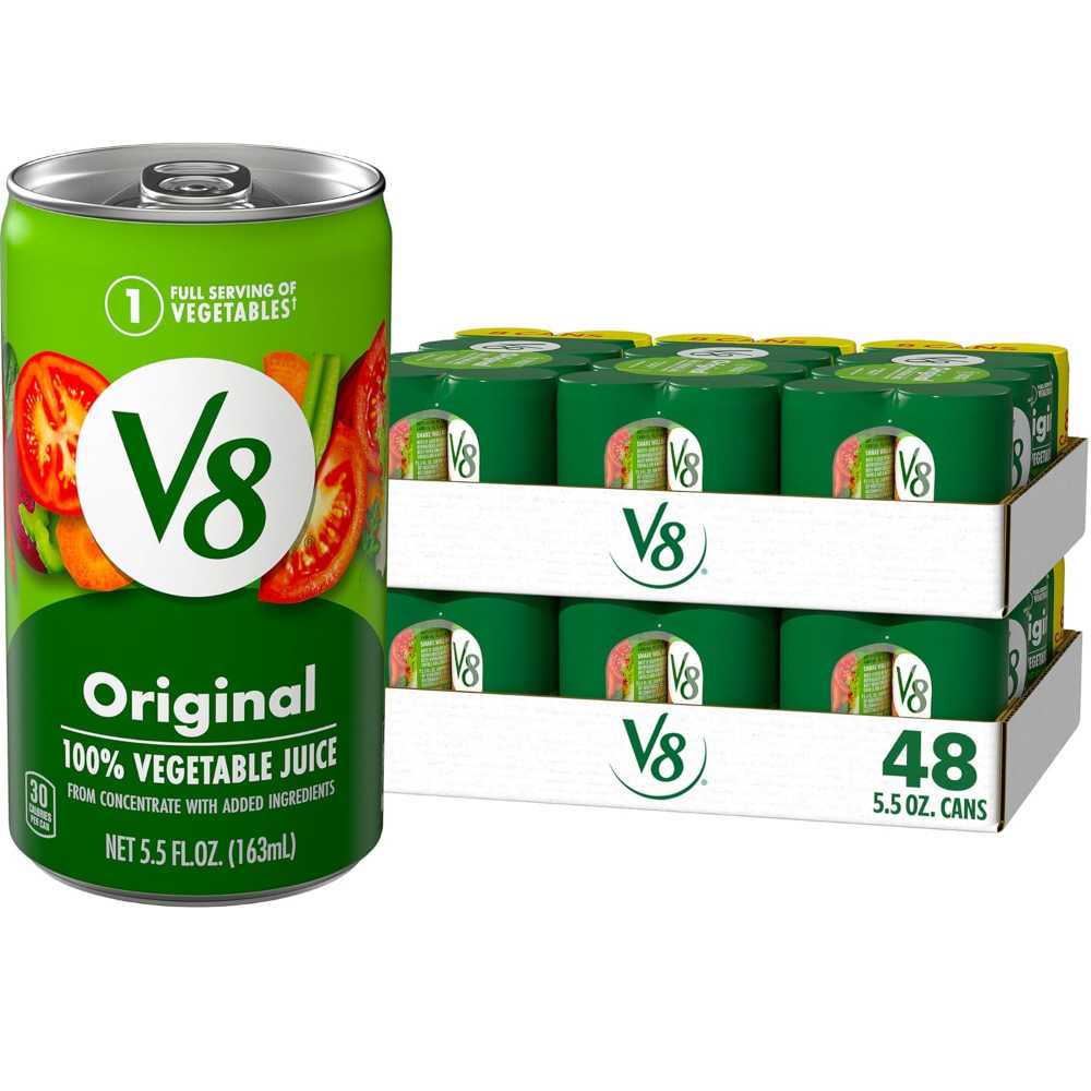 48-Pack V8 Original 100% Vegetable Juice, 5.5 oz.
