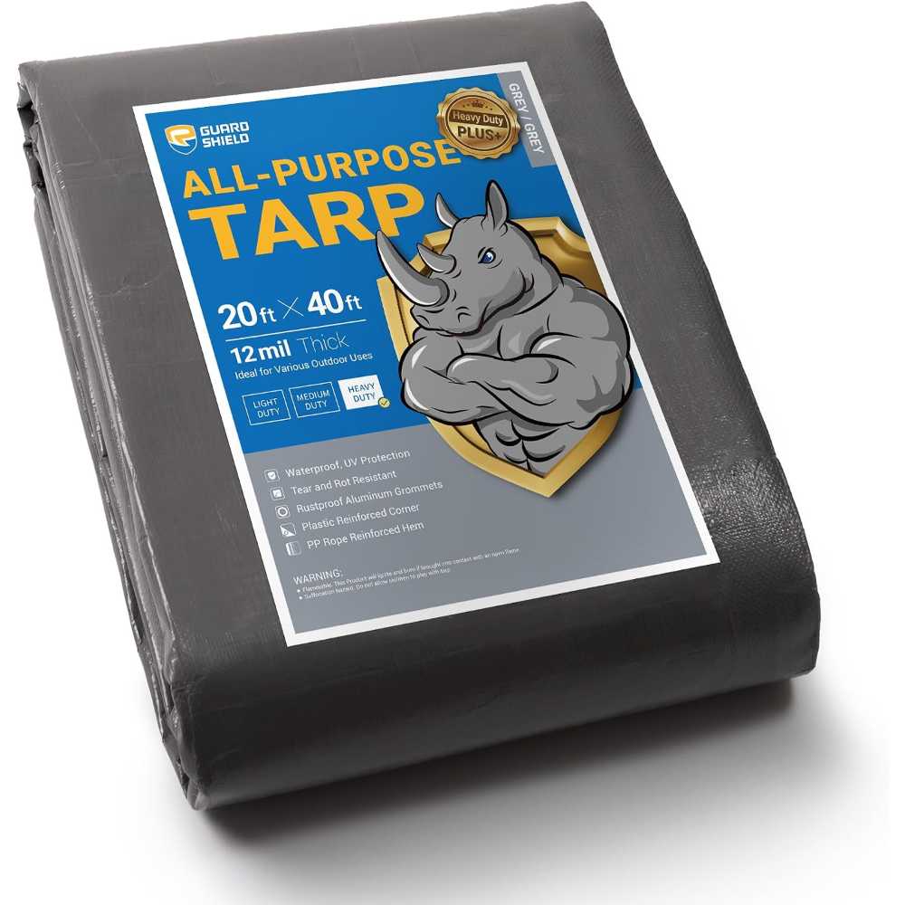 Guard Shield 40' x 20' Super Heavy Duty+ 12-Mil Tarp