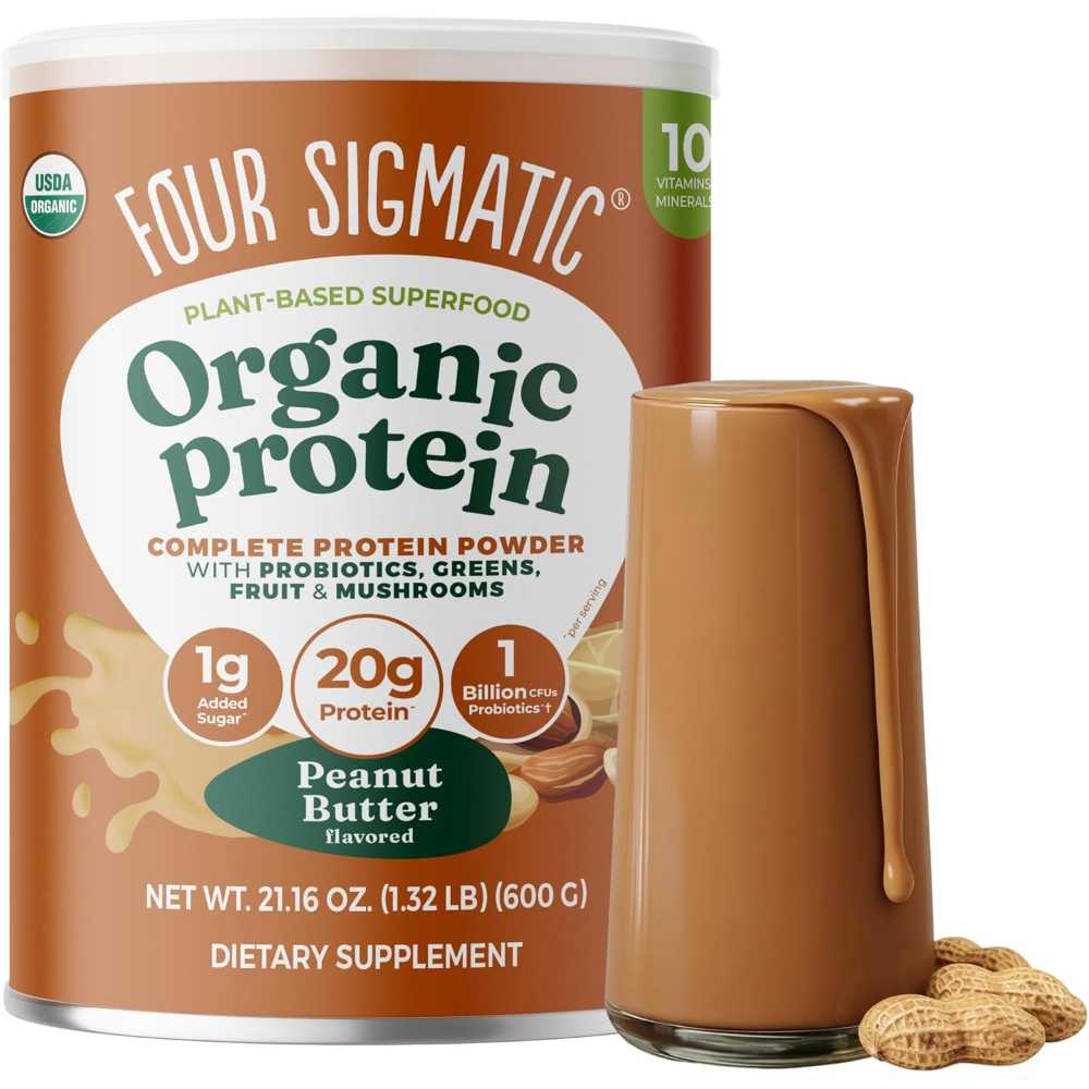 Four Sigmatic Organic Superfood Protein Powder, 21.16 oz. (Peanut Butter)