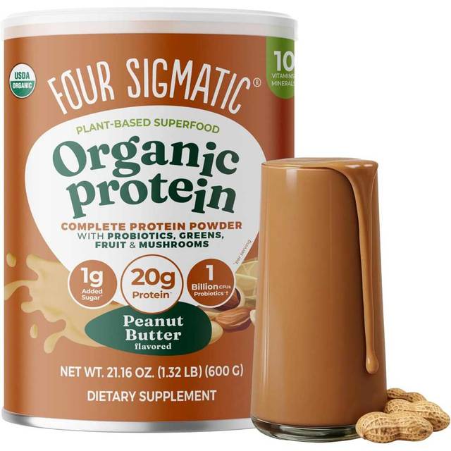 Four Sigmatic Organic Superfood Protein Powder, 21.16 oz. (Peanut Butter)