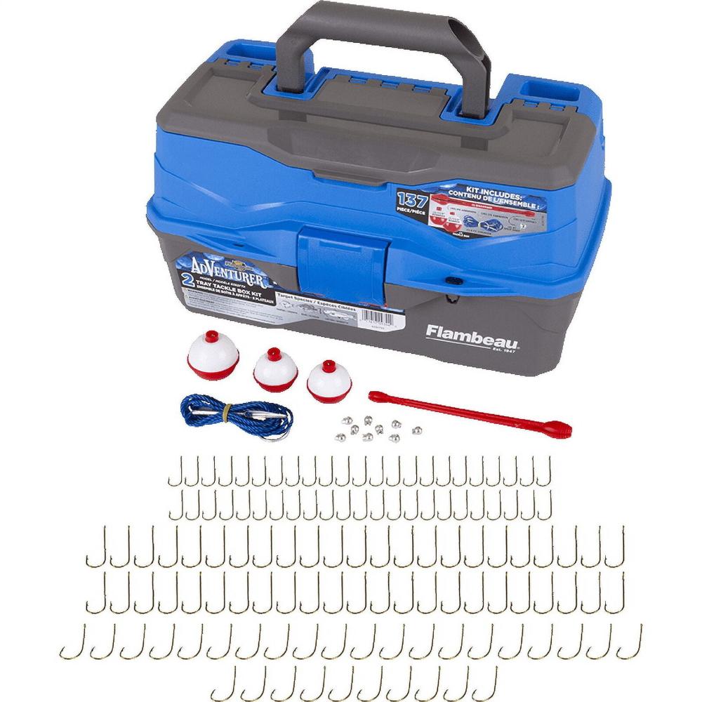 Flambeau Outdoors Adventurer 137-Piece Tackle Box Kit