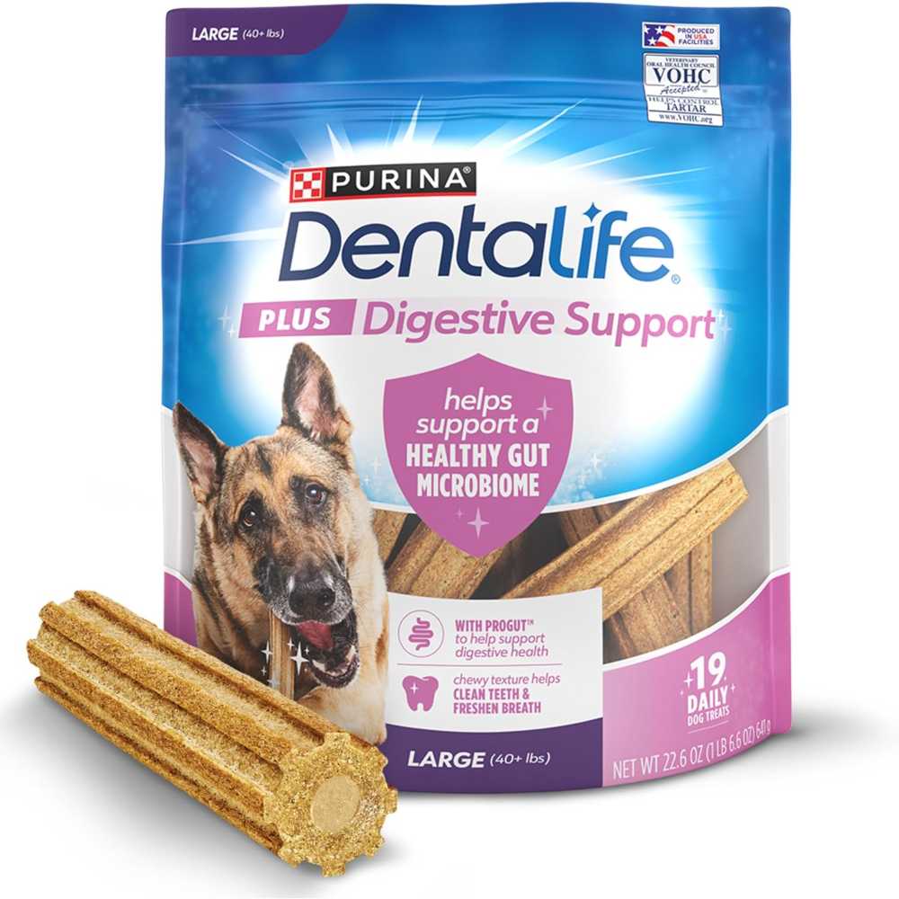 19-Pack DentaLife Plus Digestive Support Dog Treats for Large Dogs (40 lb.+)