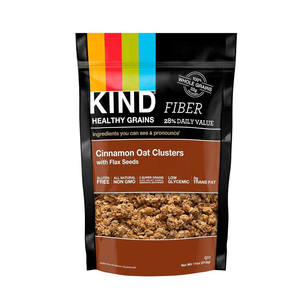 KIND Healthy Grains Cinnamon Oat Clusters w/ Flax Seeds, 11 oz.