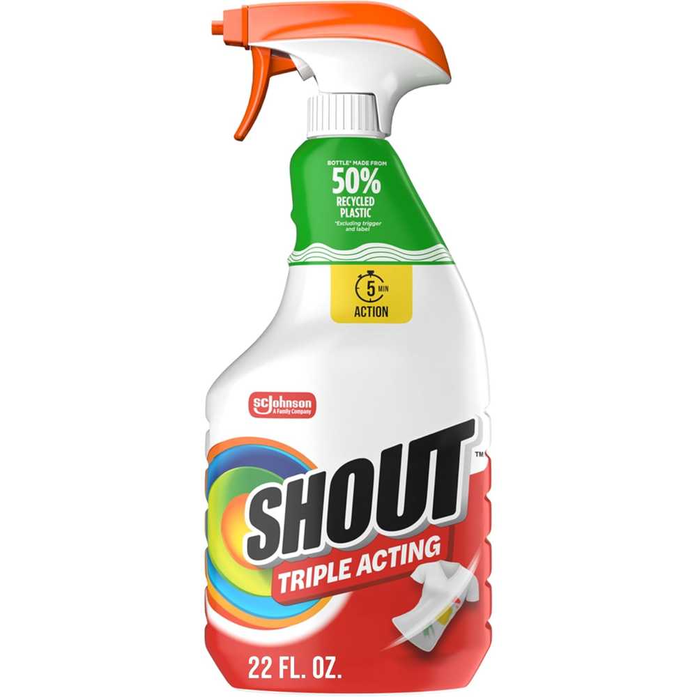 Shout Active Enzyme Laundry Stain Remover Spray, 22 oz.