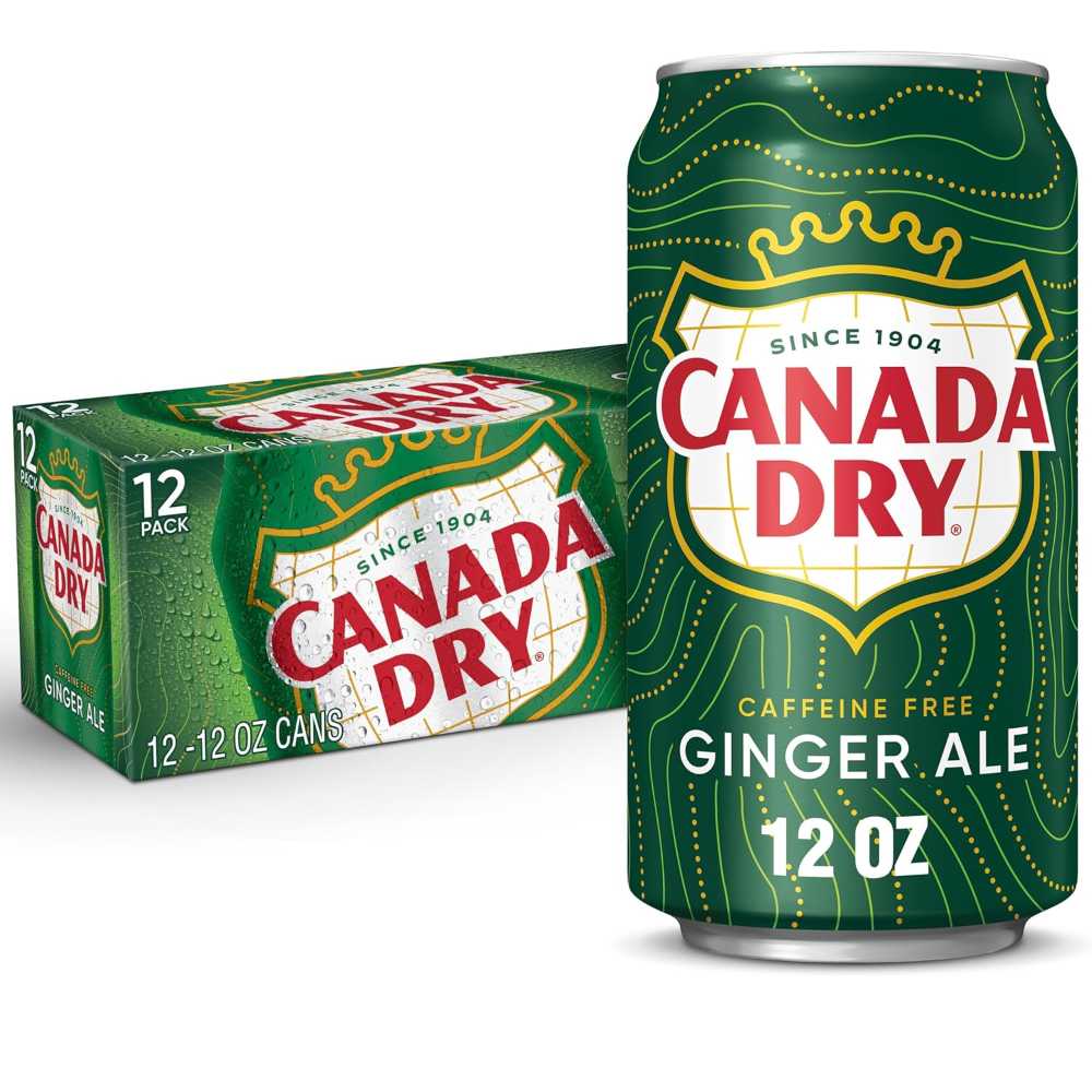12-Pack Canada Dry Ginger Ale Soda, 12 oz.