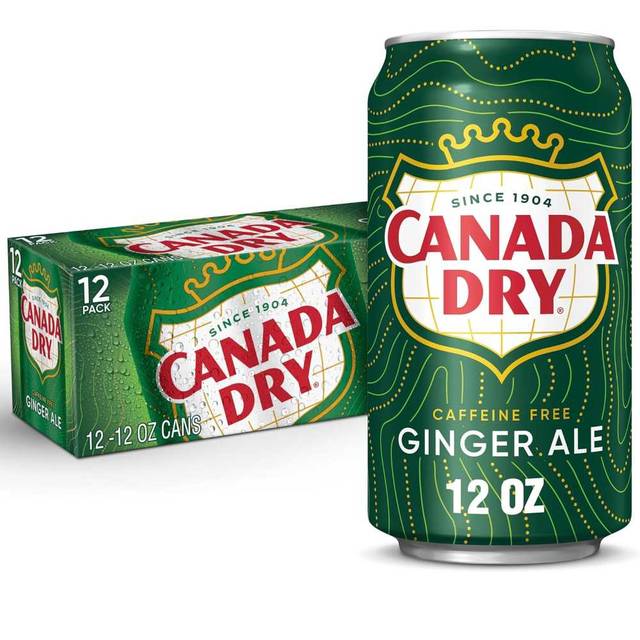 12-Pack Canada Dry Ginger Ale Soda, 12 oz.