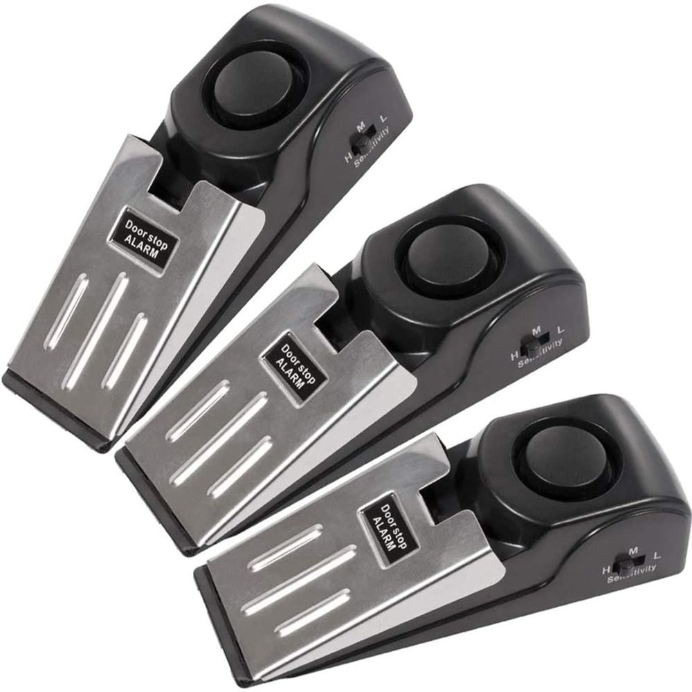 Prime Members: 3-Pack Towode Door Stop Alarm w/ 120DB Siren