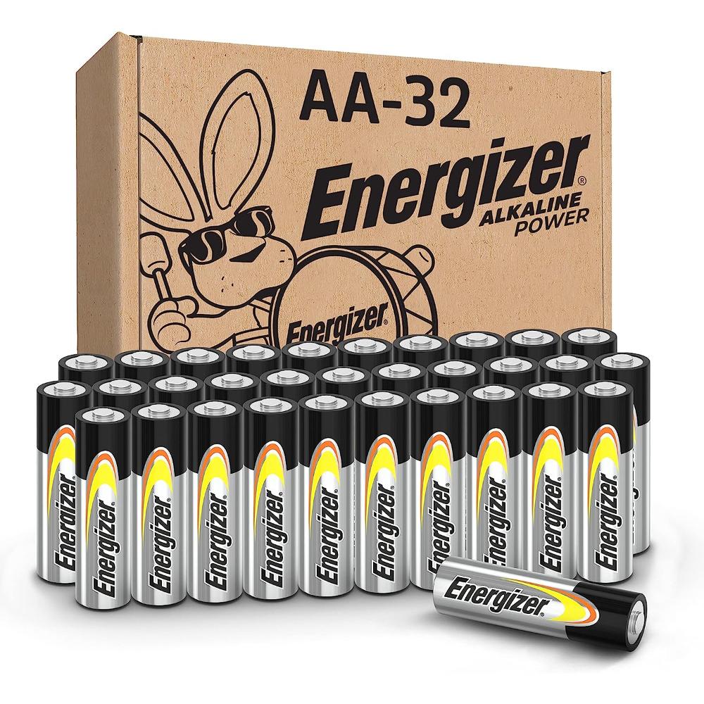 Prime Members: 32-Pack Energizer AA Long-Lasting Alkaline Power Batteries