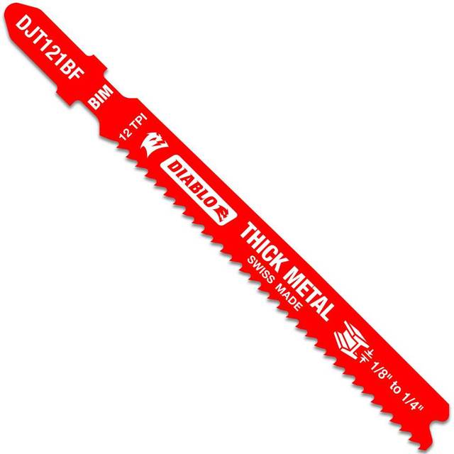 5-Pack Diablo 3-5/8" 12 TPI Bi-Metal Jig Saw Blades for Thick Metal