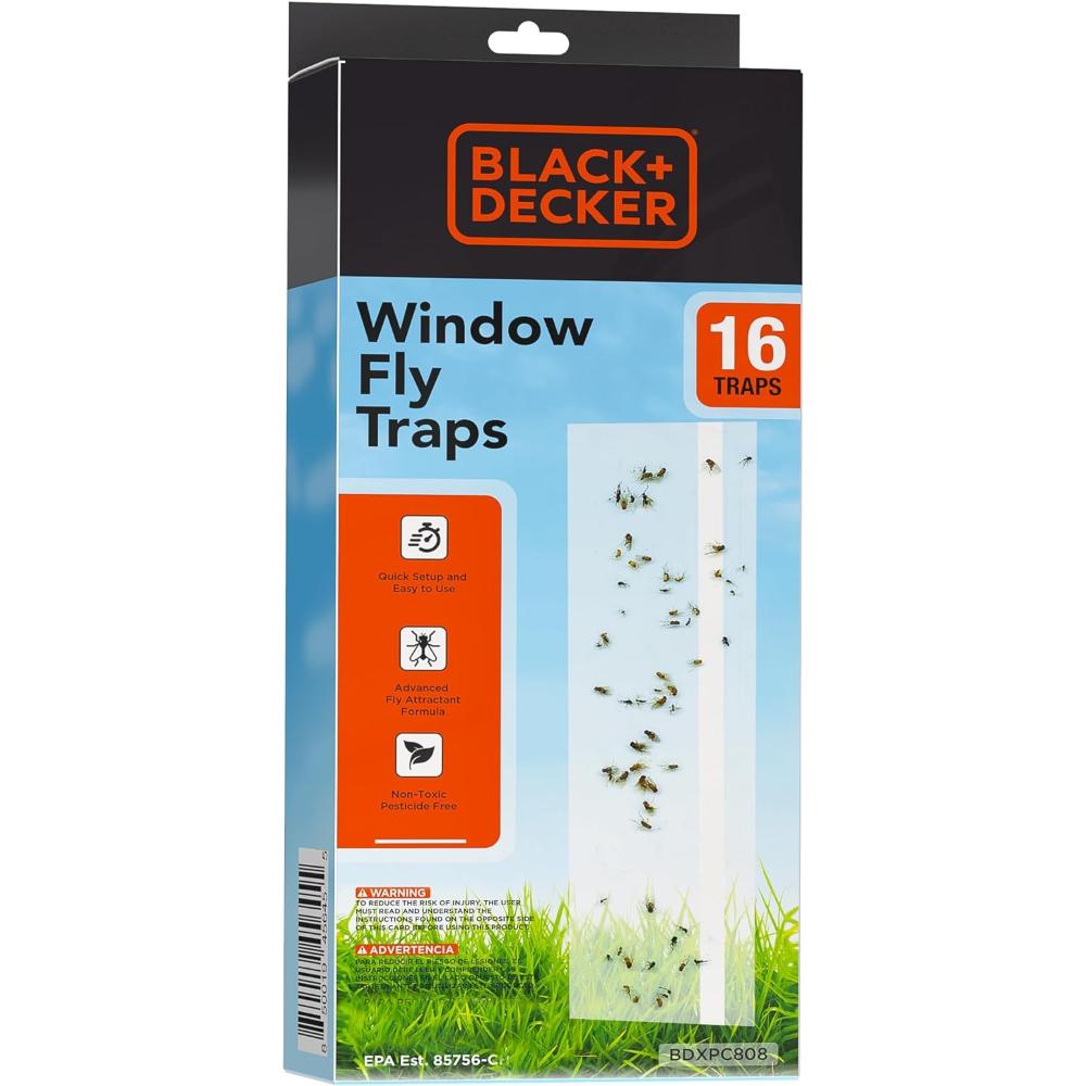 16-Pack BLACK+DECKER Window Fly Traps