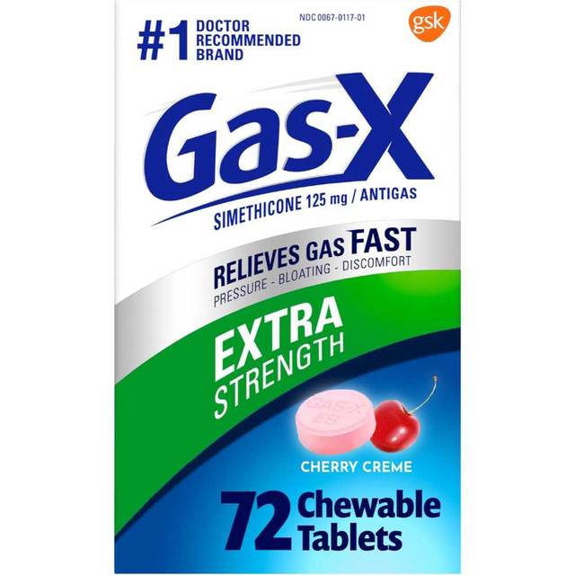 72-Pack Gas-X Extra Strength Chewable Gas Relief Tablets