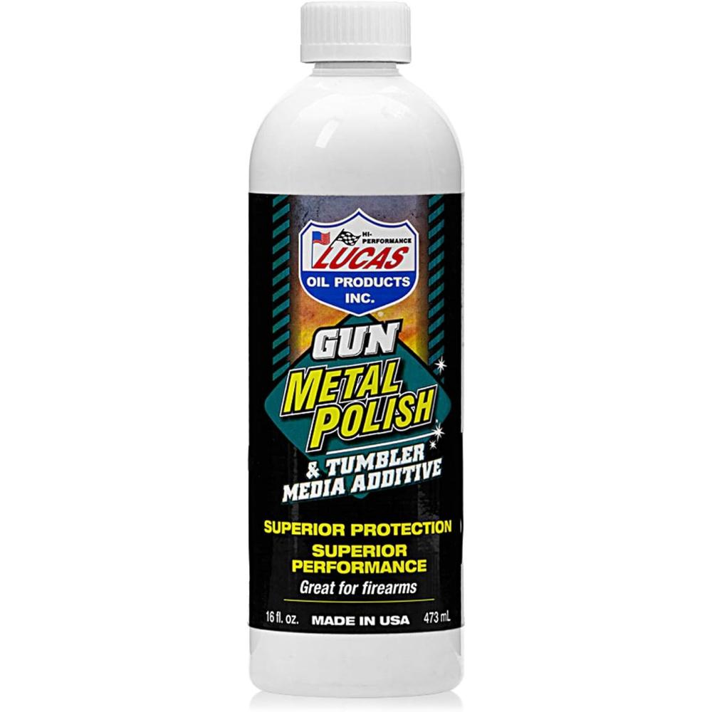 Lucas Oil Gun Metal Polish & Tumbler Media Additive, 16 oz.