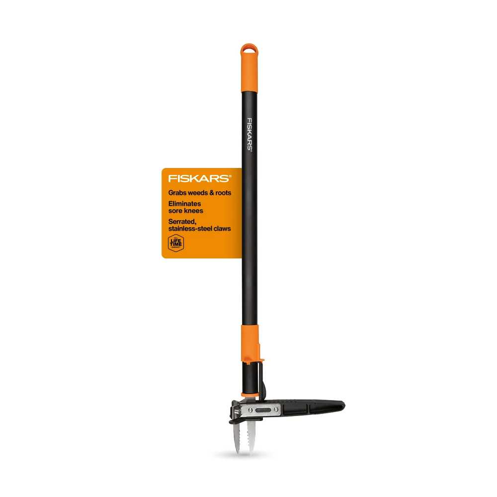 Fiskars 3-Claw 39" Stand Up Weed Puller Tool