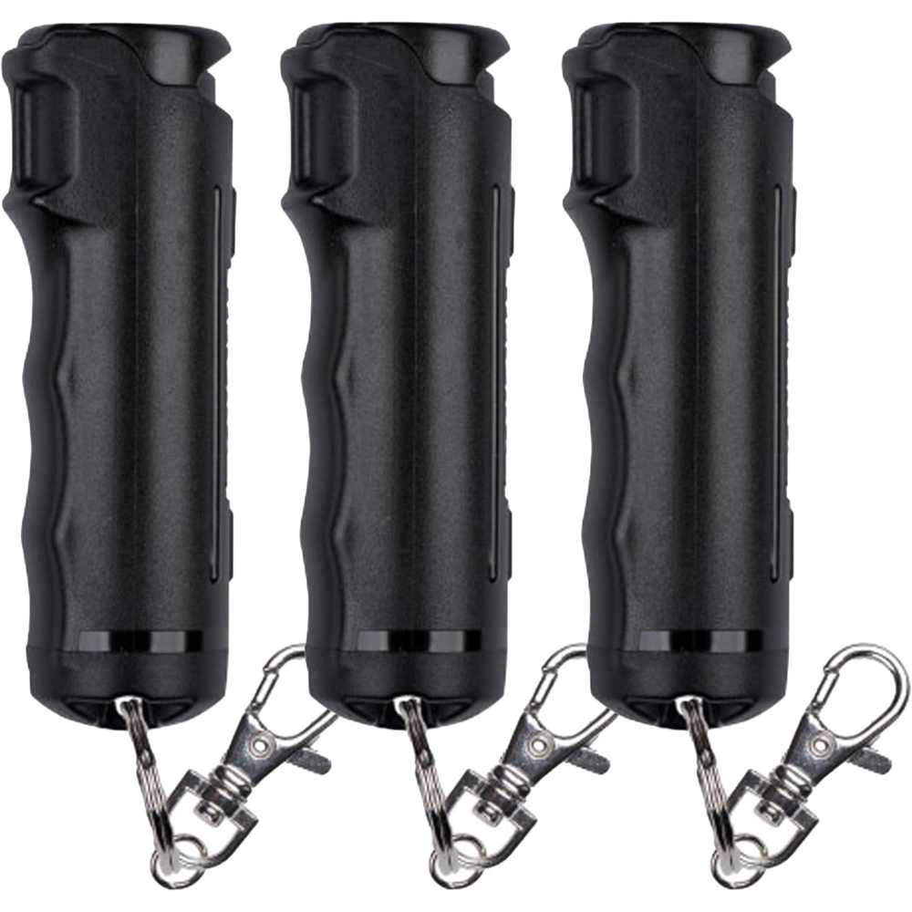 3-Pack SABRE Pepper Spray w/ Fast Flip Top & Keychain