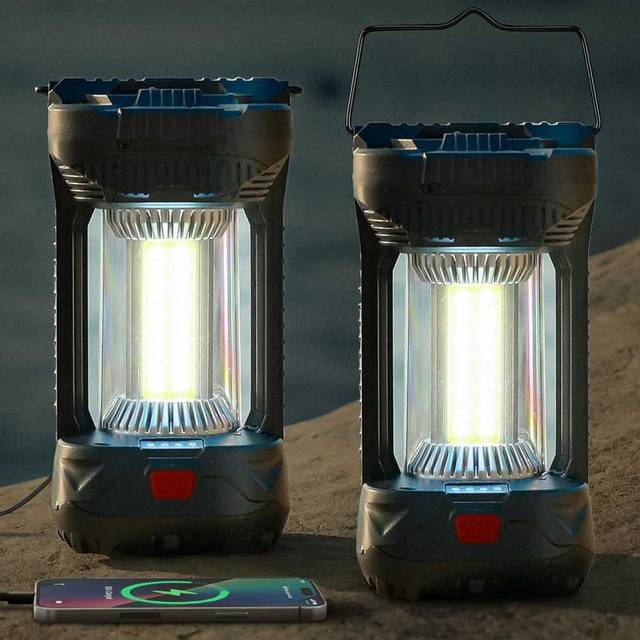 2-Pack AlpsWolf 1000-Lumens 4000mAh USB-C Rechargeable Camping Lantern