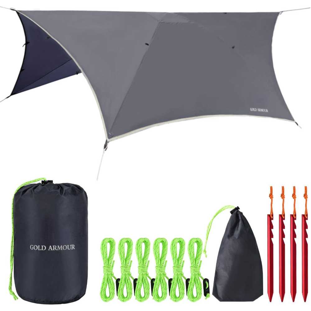 Gold Armour Rainfly Tarp for Hammock/Tent (12' x 10')