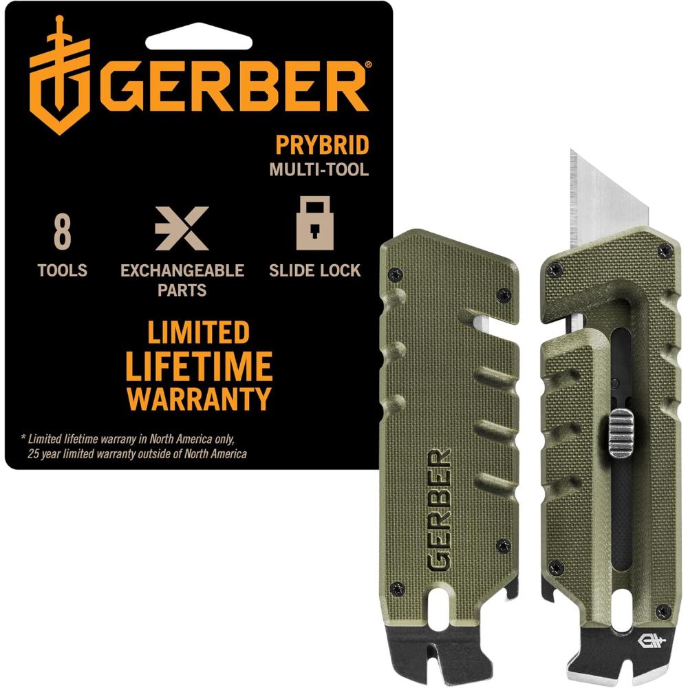 Gerber Gear Prybrid 8-in-1 Blade & Pry Bar Multi-Tool