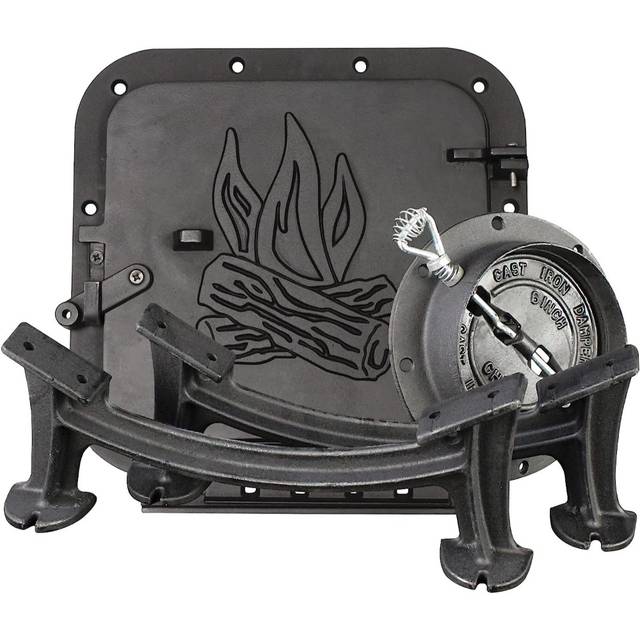 US Stove Company Heavy Duty Cast Iron Barrel Stove Kit