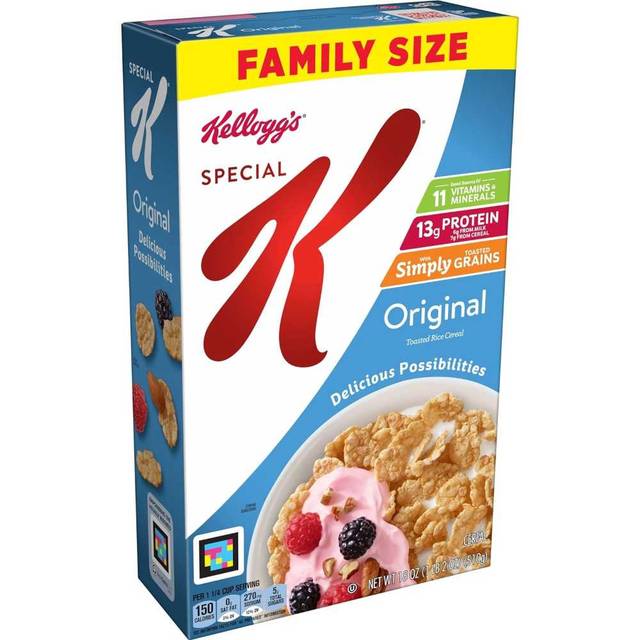 6-Pack Kellogg's Special K, Cereal, Family Size 18 oz.